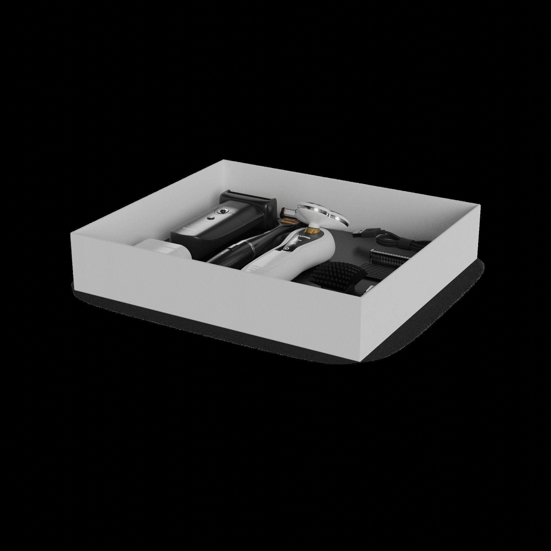 Razors Electric Razor Kit 3D model_1