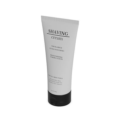 Razor blades and accessories Shaving Balm Low-poly 3D model
