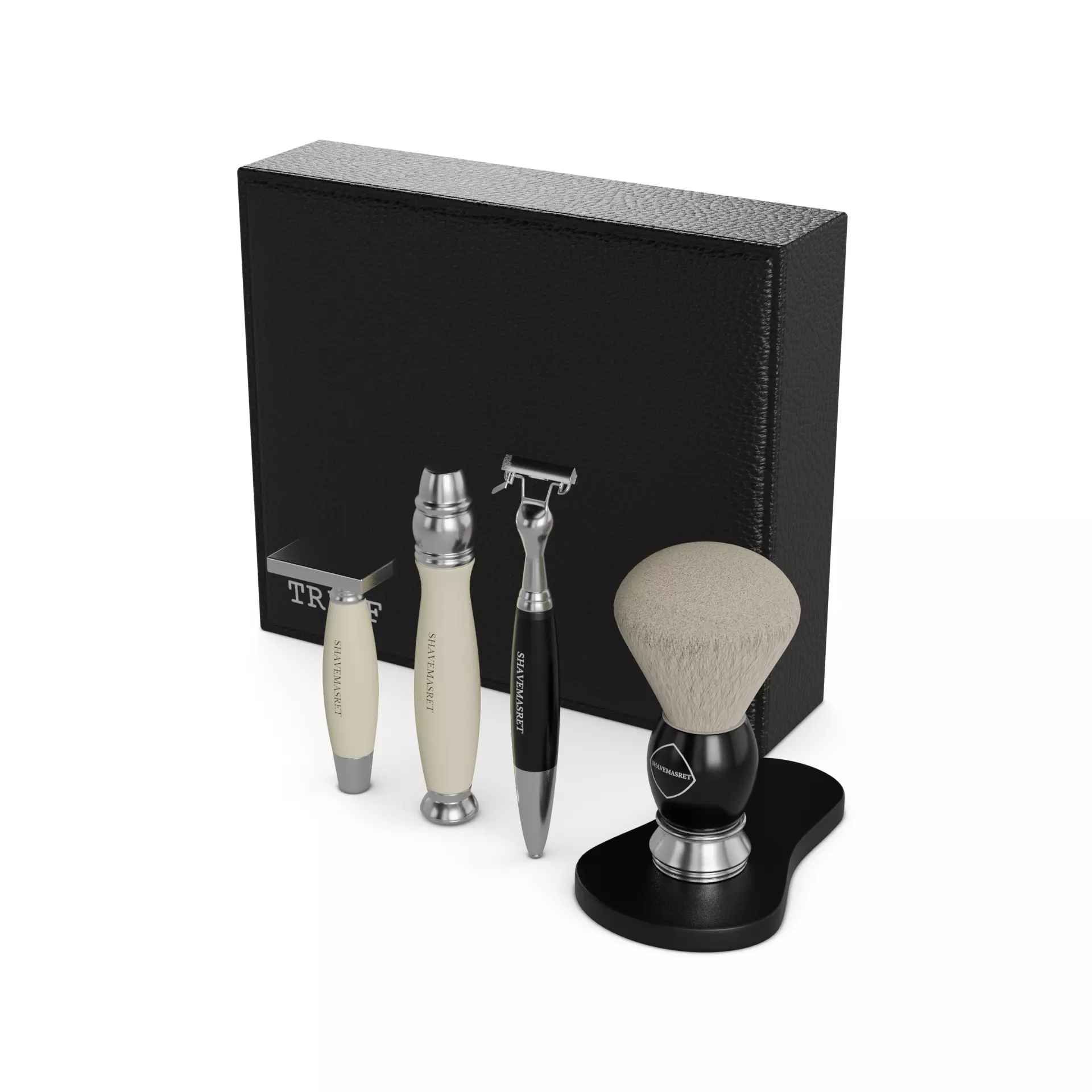 Razor blades and accessories Shaving Set 3D model_0