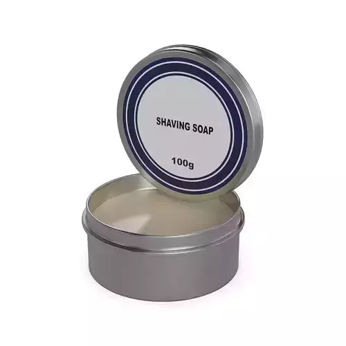 Razor blades and accessories Shaving Soap Low-poly 3D model Razor blades and accessories Shaving Soap Low-poly 3D model