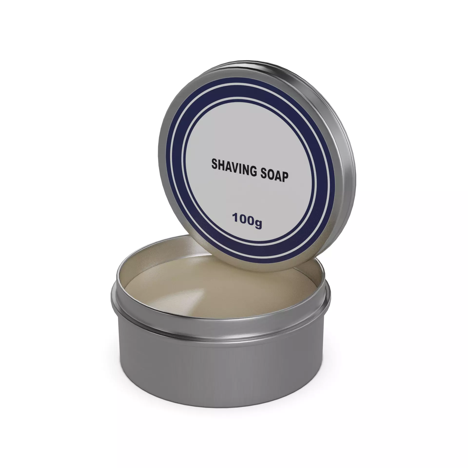 Razor blades and accessories Shaving Soap Low-poly 3D model_0