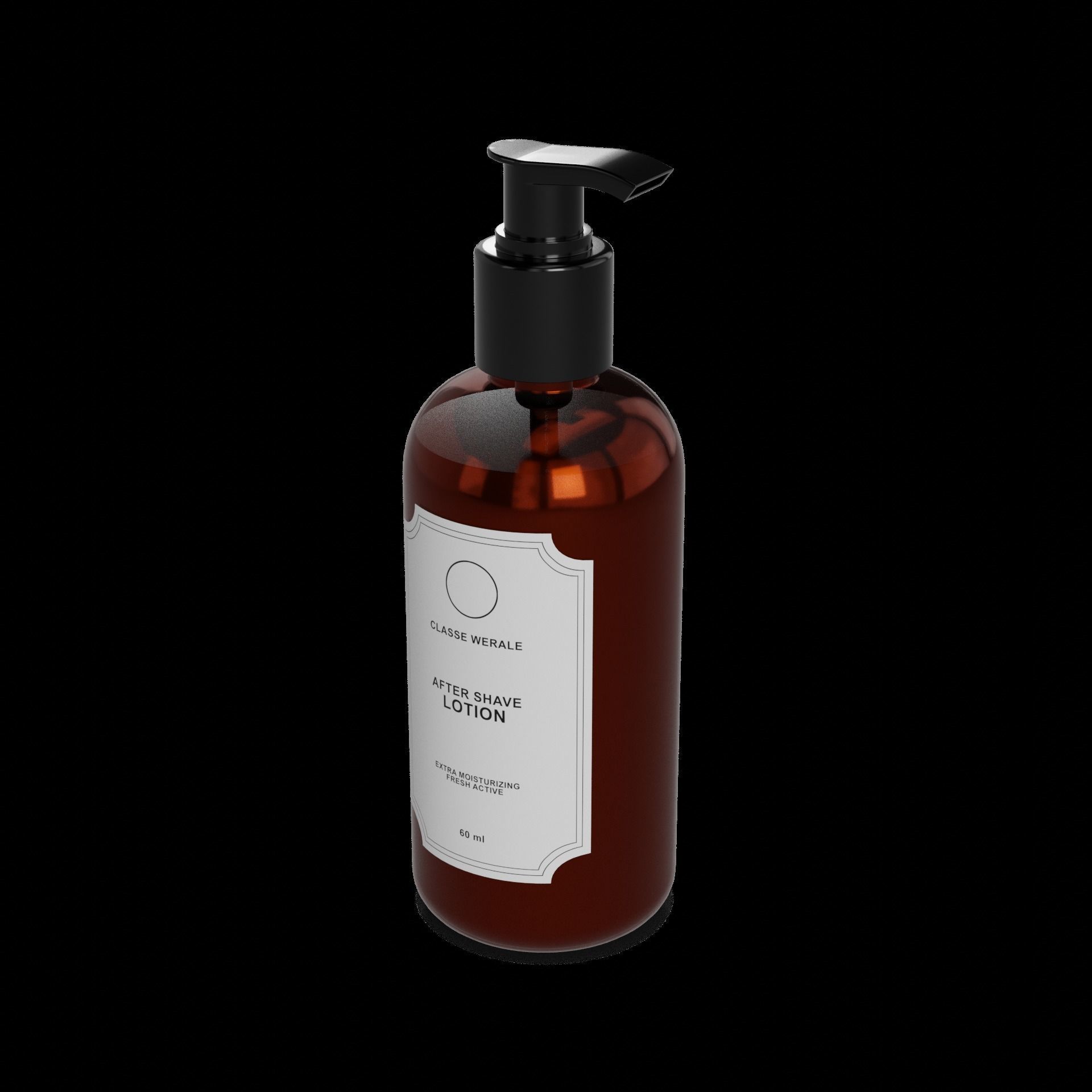 Aftershave lotions and creams Aftershave Lotion Low-poly 3D model_1
