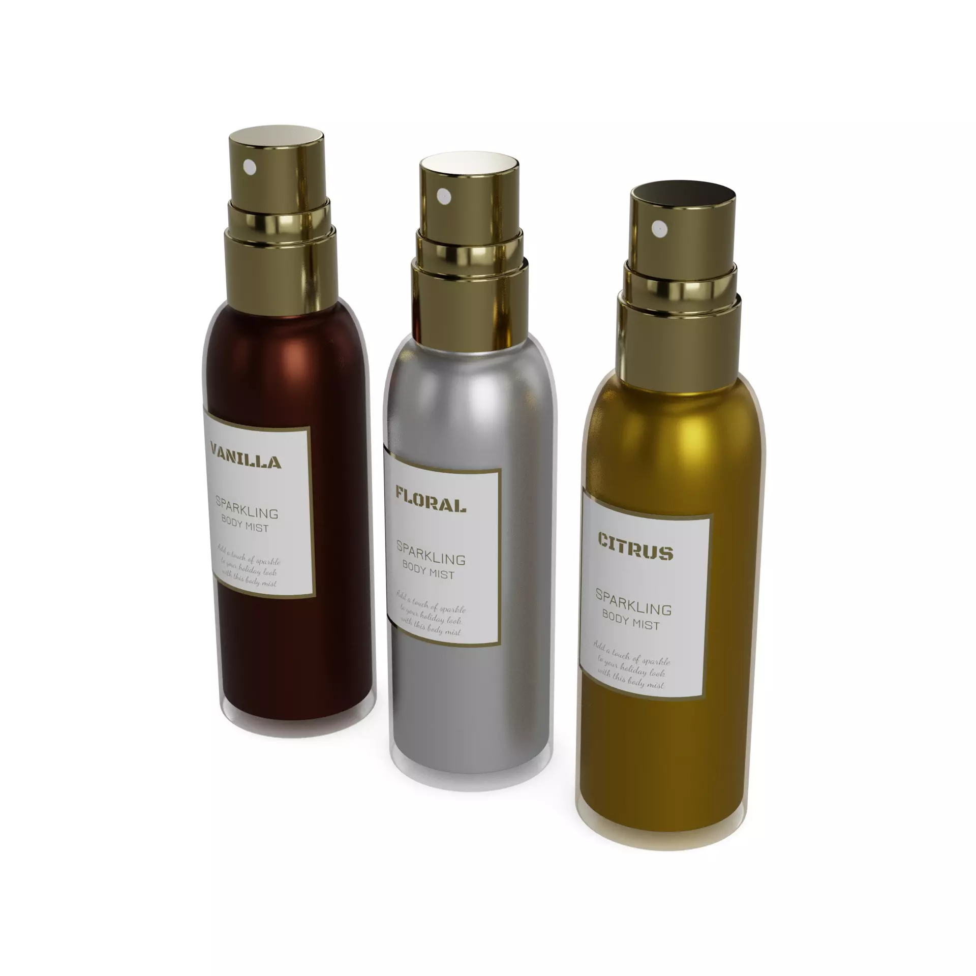 Cosmetic kits Sparkling Body Mist Set 3D model_0