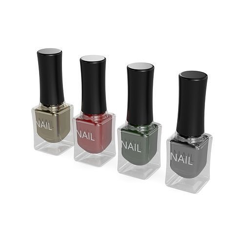Cosmetic kits Holiday Nails Set 3D model