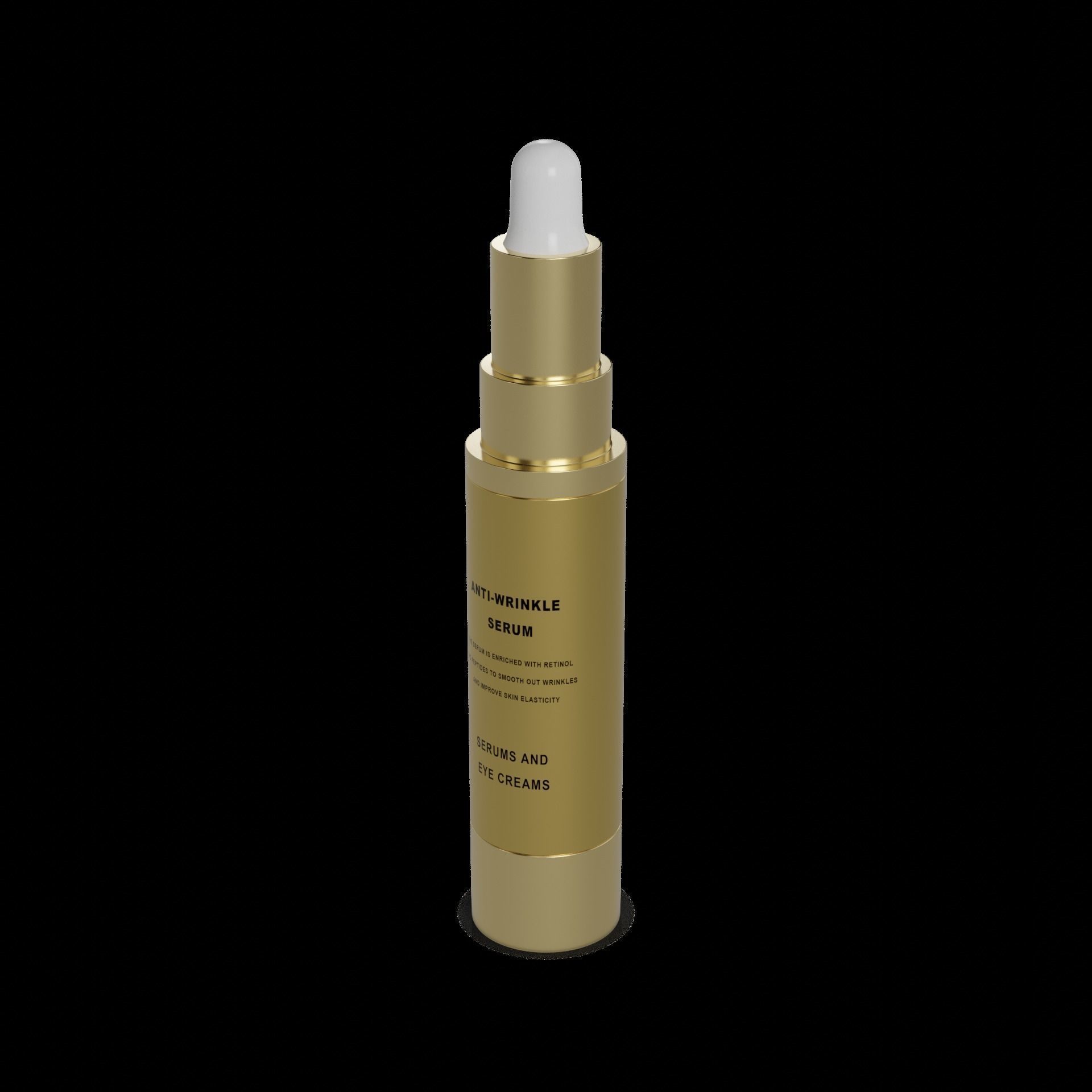 Serums and eye creams Anti-Wrinkle Serum Low-poly 3D model_1