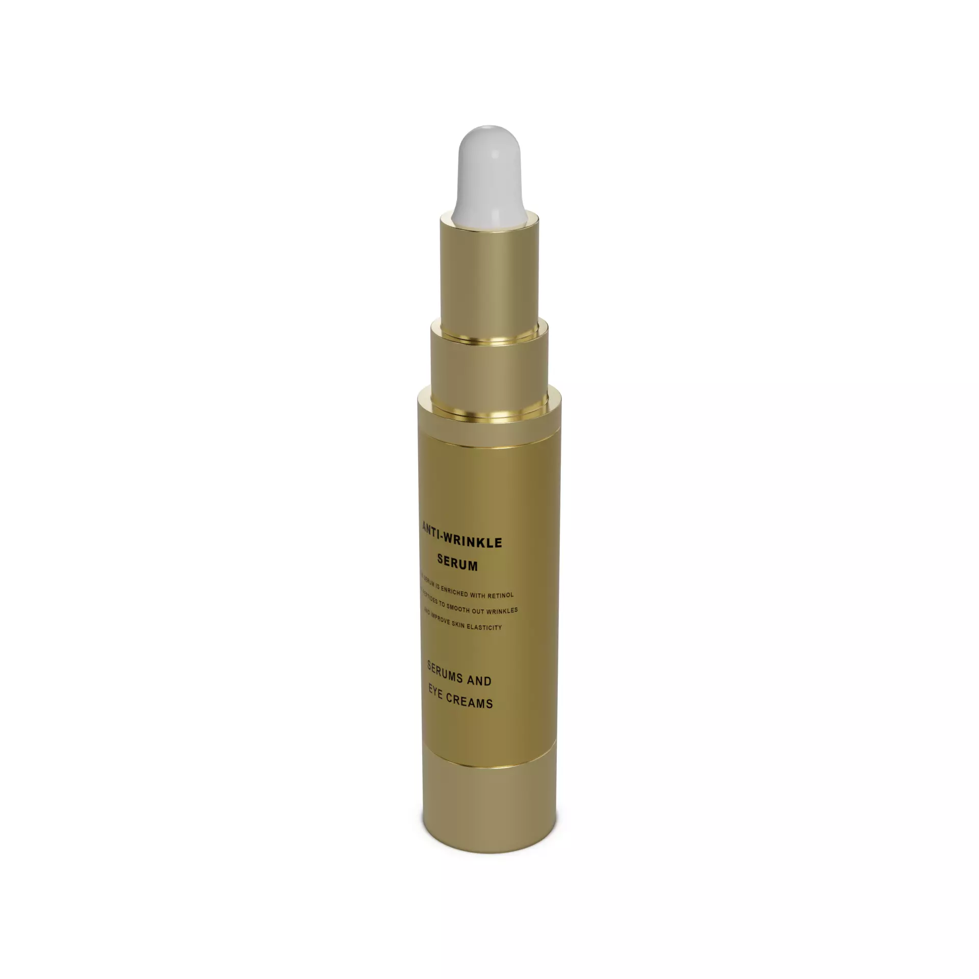 Serums and eye creams Anti-Wrinkle Serum Low-poly 3D model_0