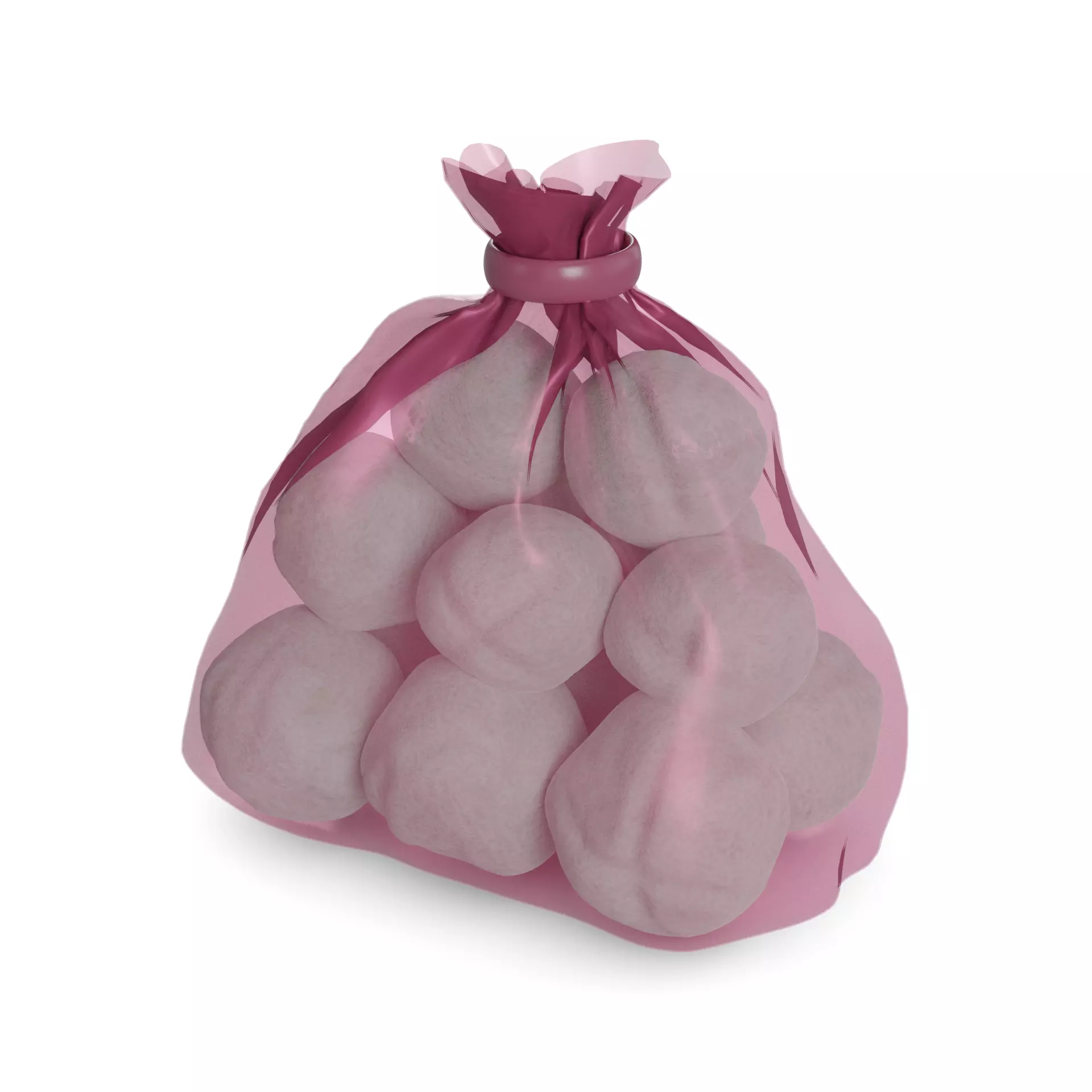 Cotton wool and cotton buds Cotton Wool Balls 3D model_0