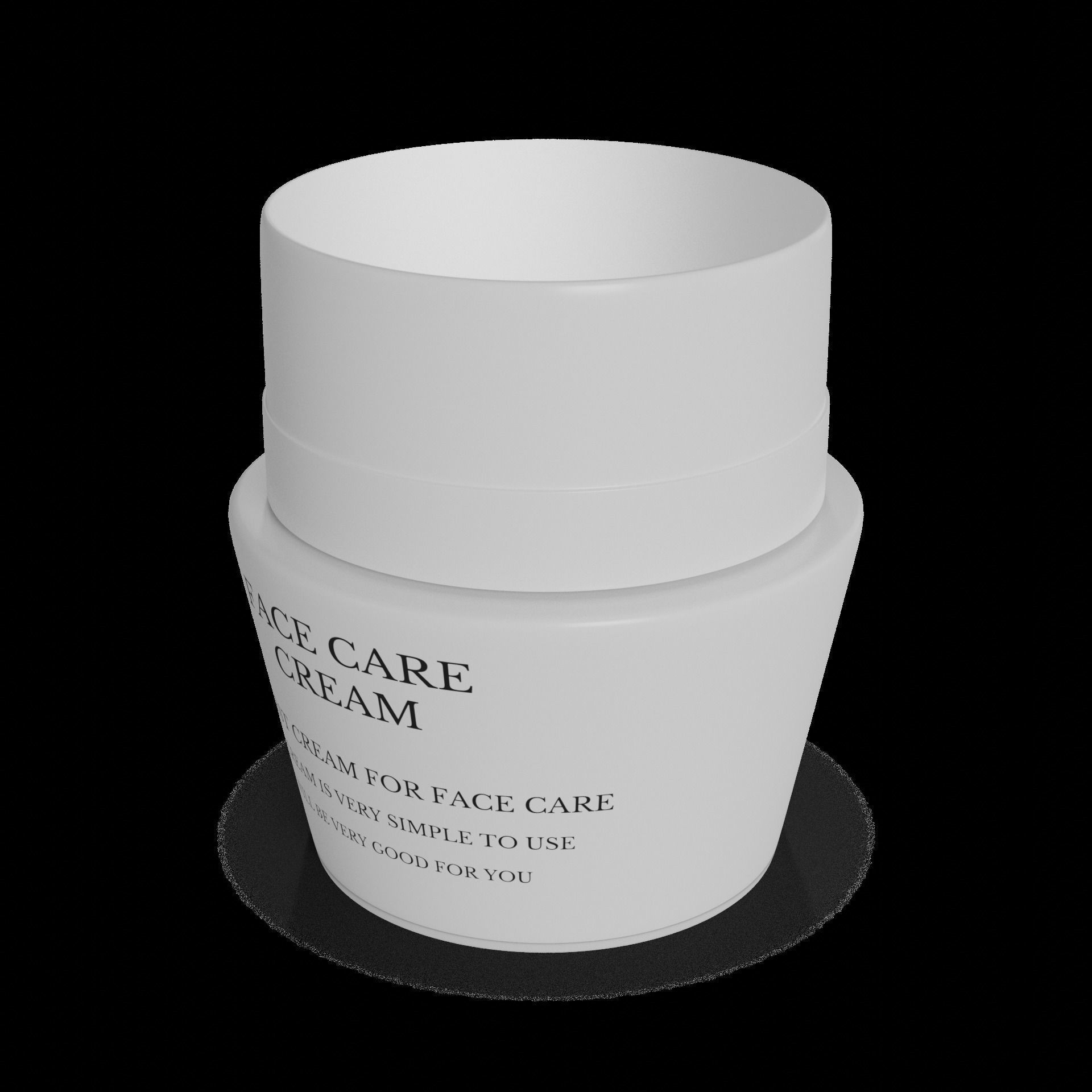 Face creams Face Cream 3D model_1