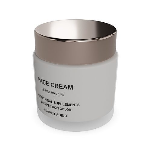 Face creams Face Cream Low-poly 3D model