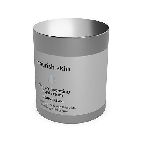 Night creams Night Cream Low-poly 3D model