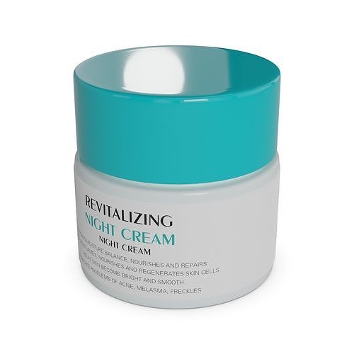 Night creams Night Cream Low-poly 3D model