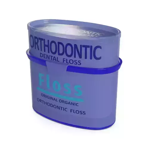 Floss and toothpicks Orthodontic Dental Floss 3D model