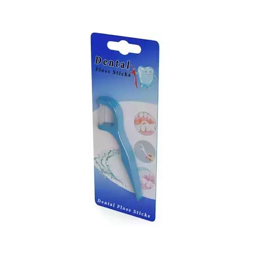 Floss and toothpicks Dental Floss Sticks Low-poly 3D model