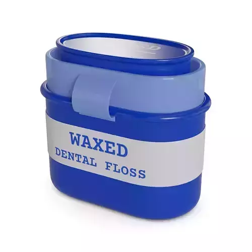 Floss and toothpicks Waxed Dental Floss 3D model