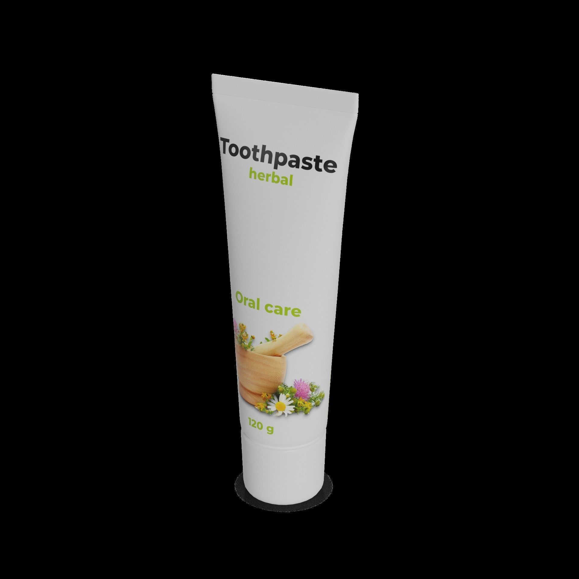 Toothpastes Toothpaste Low-poly 3D model_1
