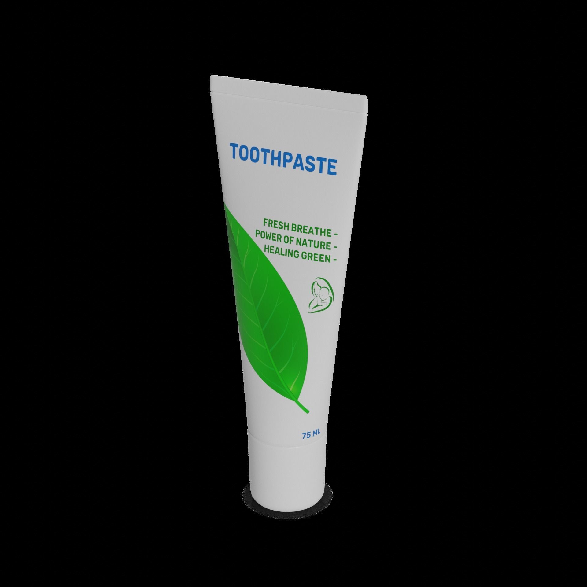 Toothpastes Toothpaste Low-poly 3D model_1