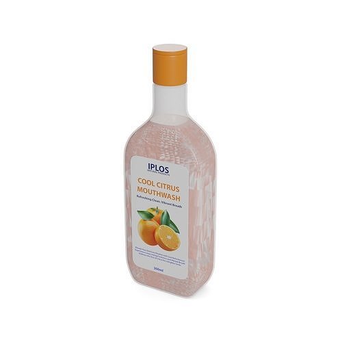Mouthwash Cool Citrus Mouthwash Low-poly 3D model