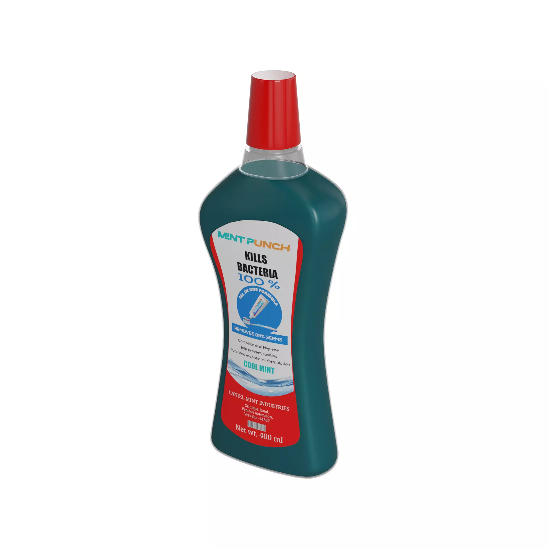 Mouthwash Multi-Action Mouthwash 3D model_0