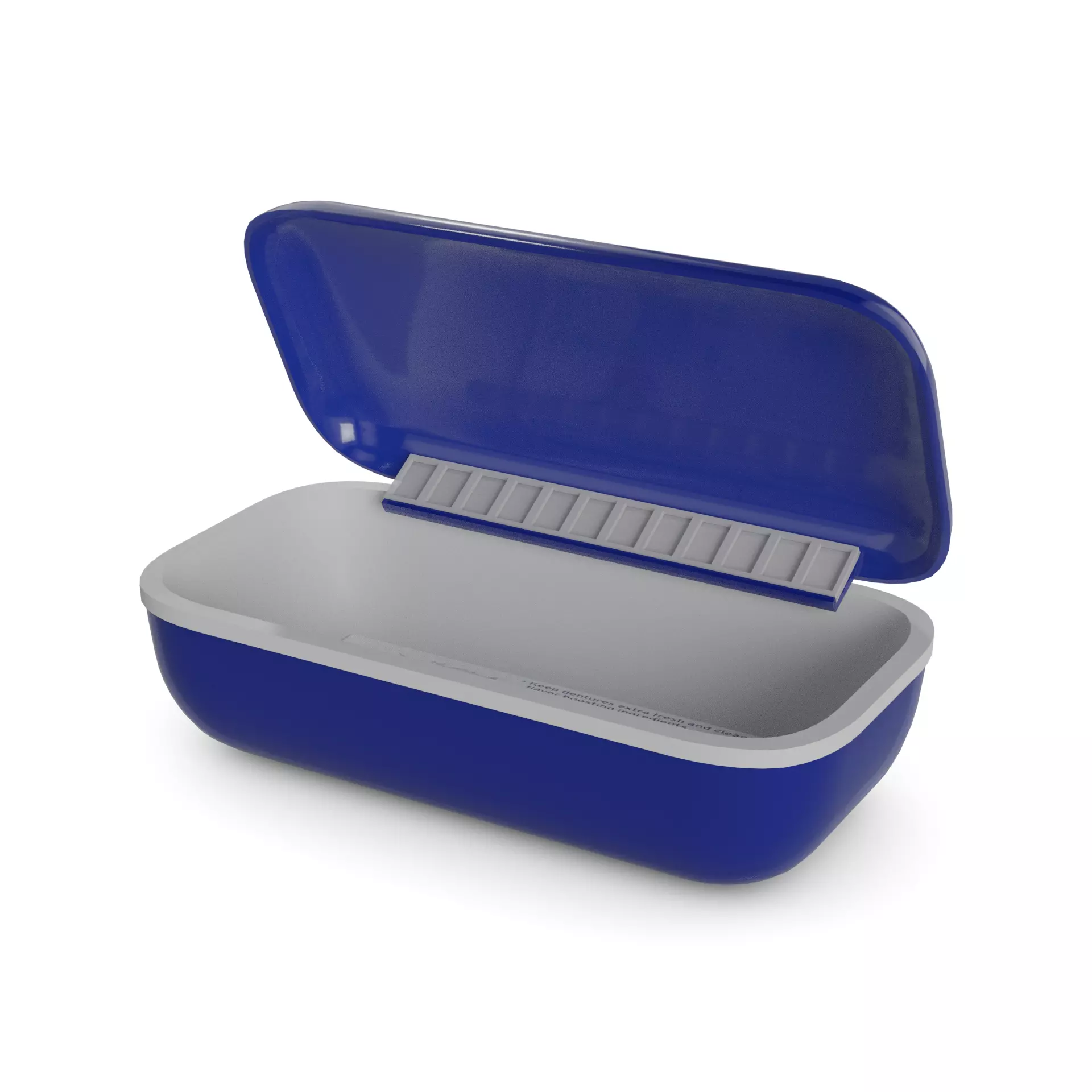 Denture care Denture Bath Low-poly 3D model_0