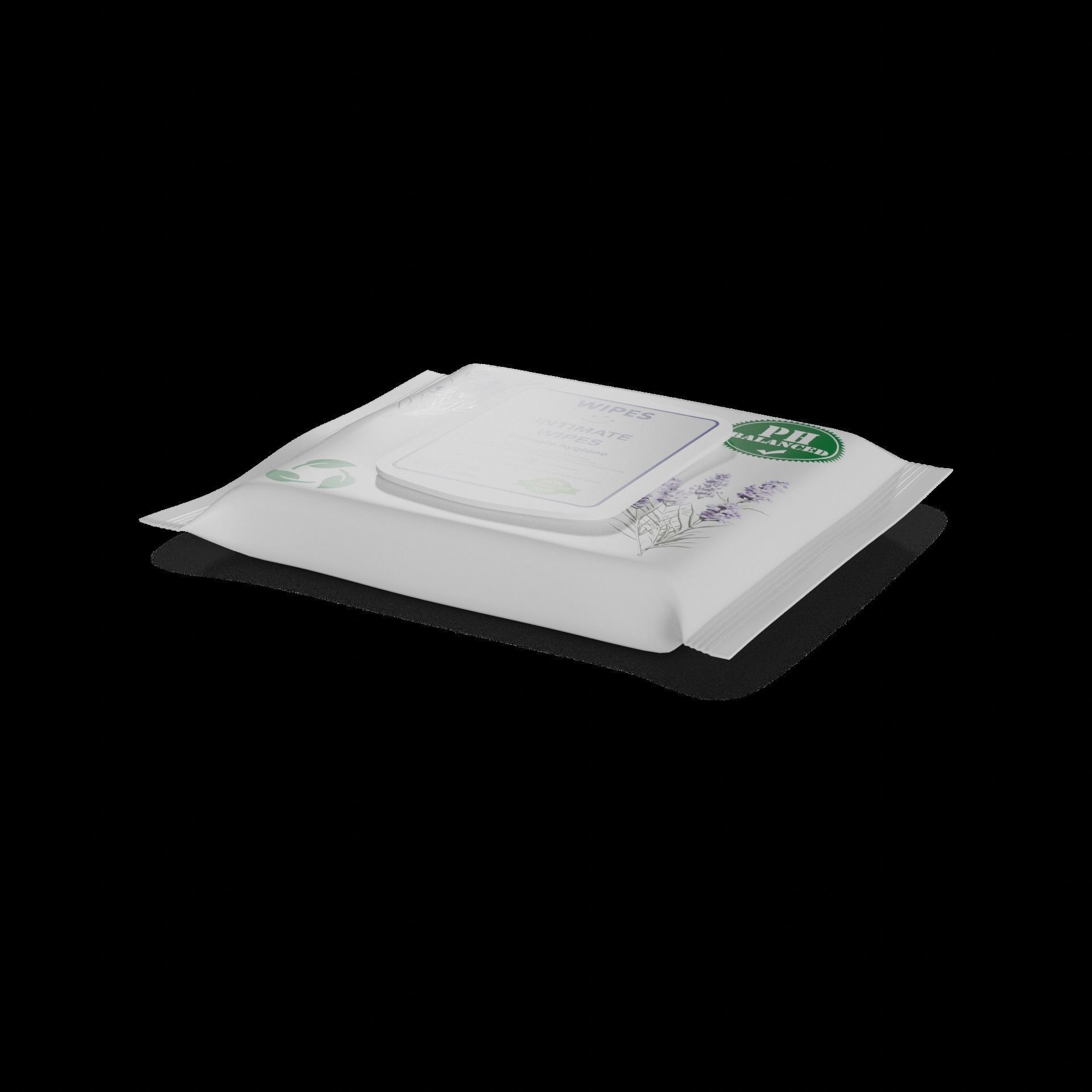Intimate wipes Intimate Wipes Low-poly 3D model_1