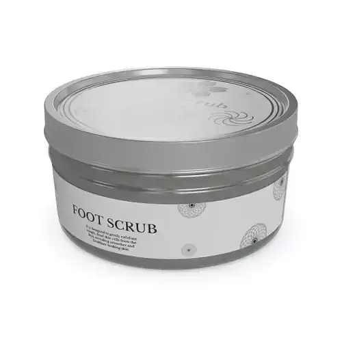 Foot skin care Foot Scrub Low-poly 3D model