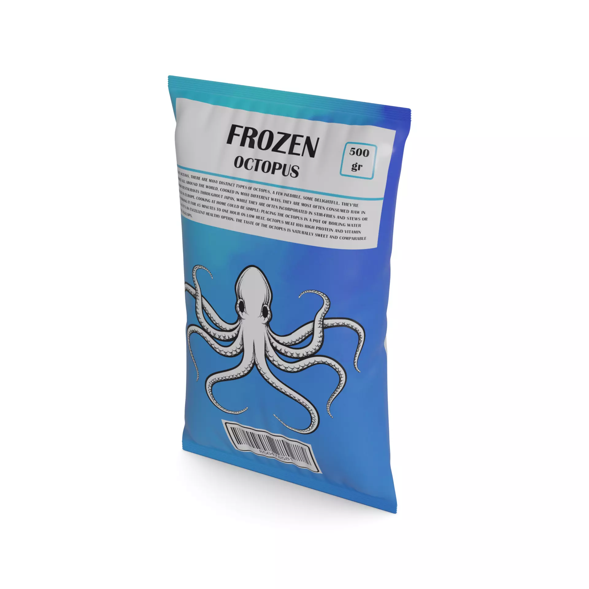Frozen seafood Frozen Octopus 3D model_0