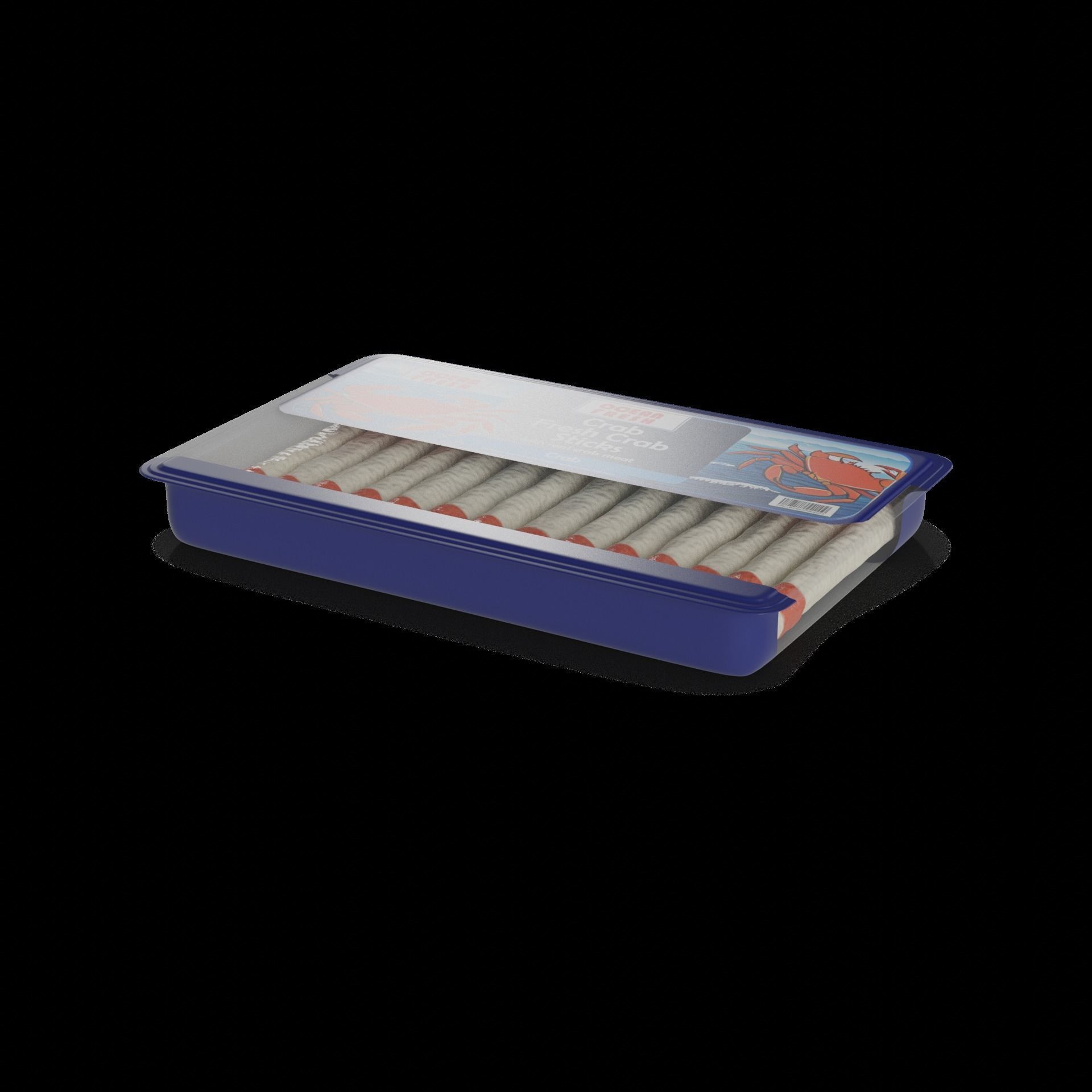 Frozen crab sticks Frozen Crab Sticks 3D model_1