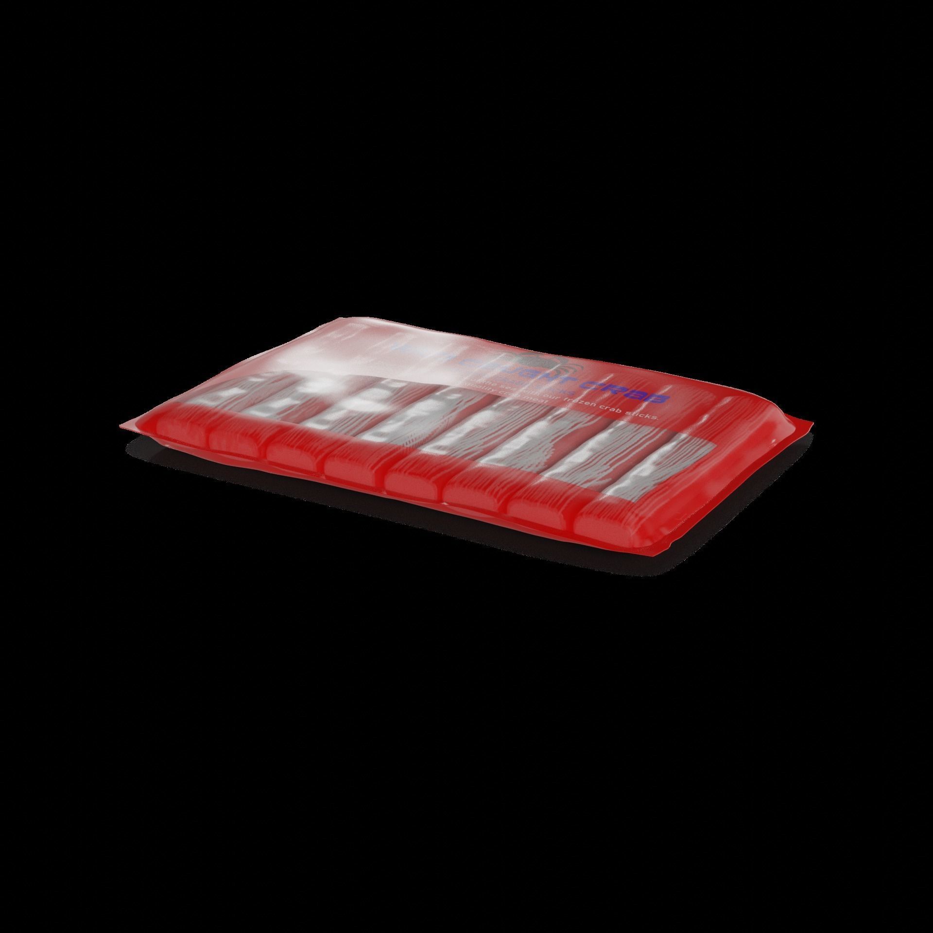 Frozen crab sticks Frozen Crab Sticks 3D model_1