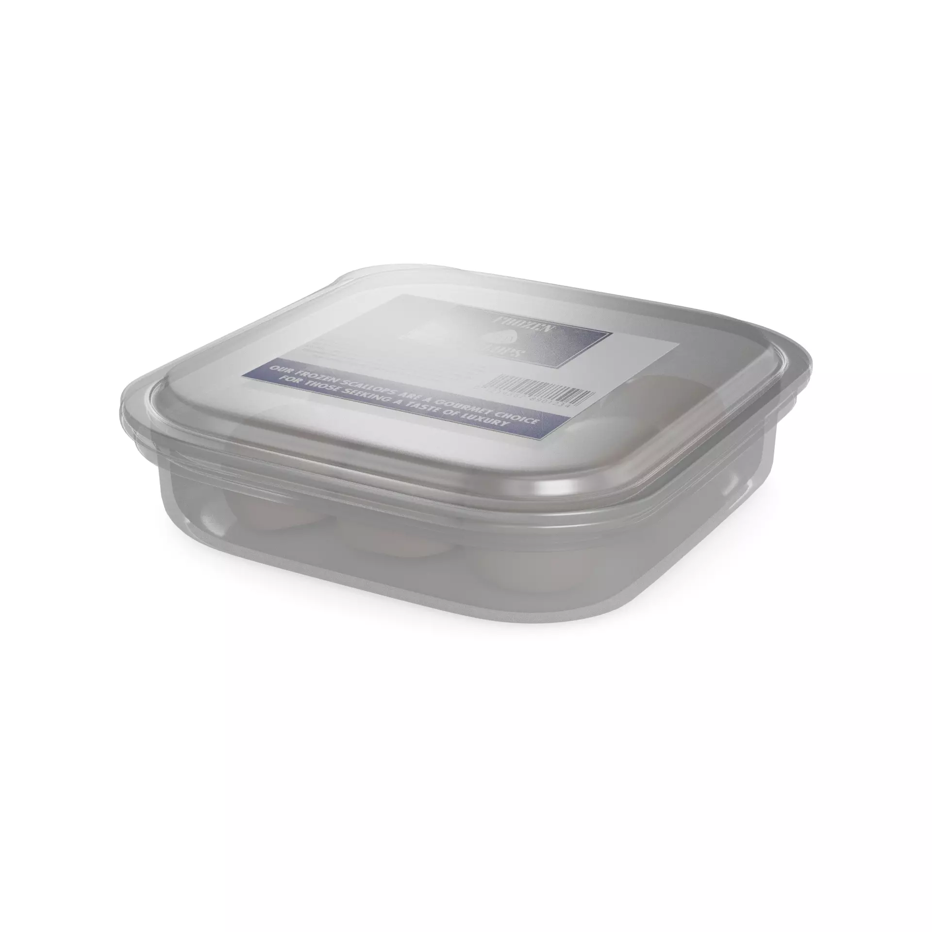 Frozen fish Frozen Scallops 3D model
