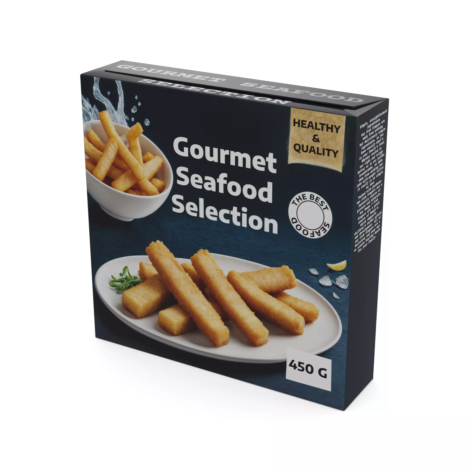 Frozen fish fingers Frozen Fish Fingers Low-poly 3D model_0