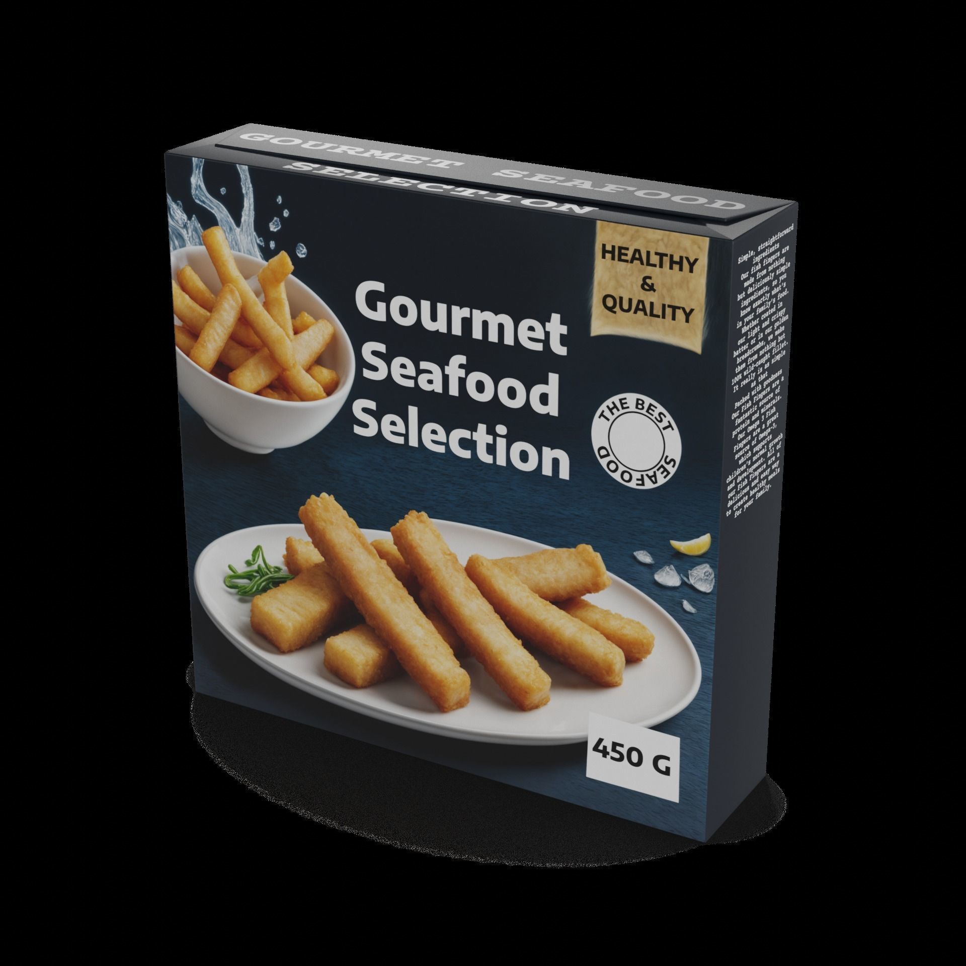 Frozen fish fingers Frozen Fish Fingers Low-poly 3D model_1