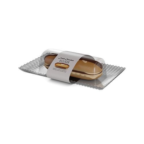 Frozen cakes and buns Frozen Chocolate Eclair 3D model