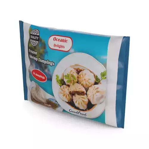 Frozen dumplings Frozen Shrimp Dumplings 3D model