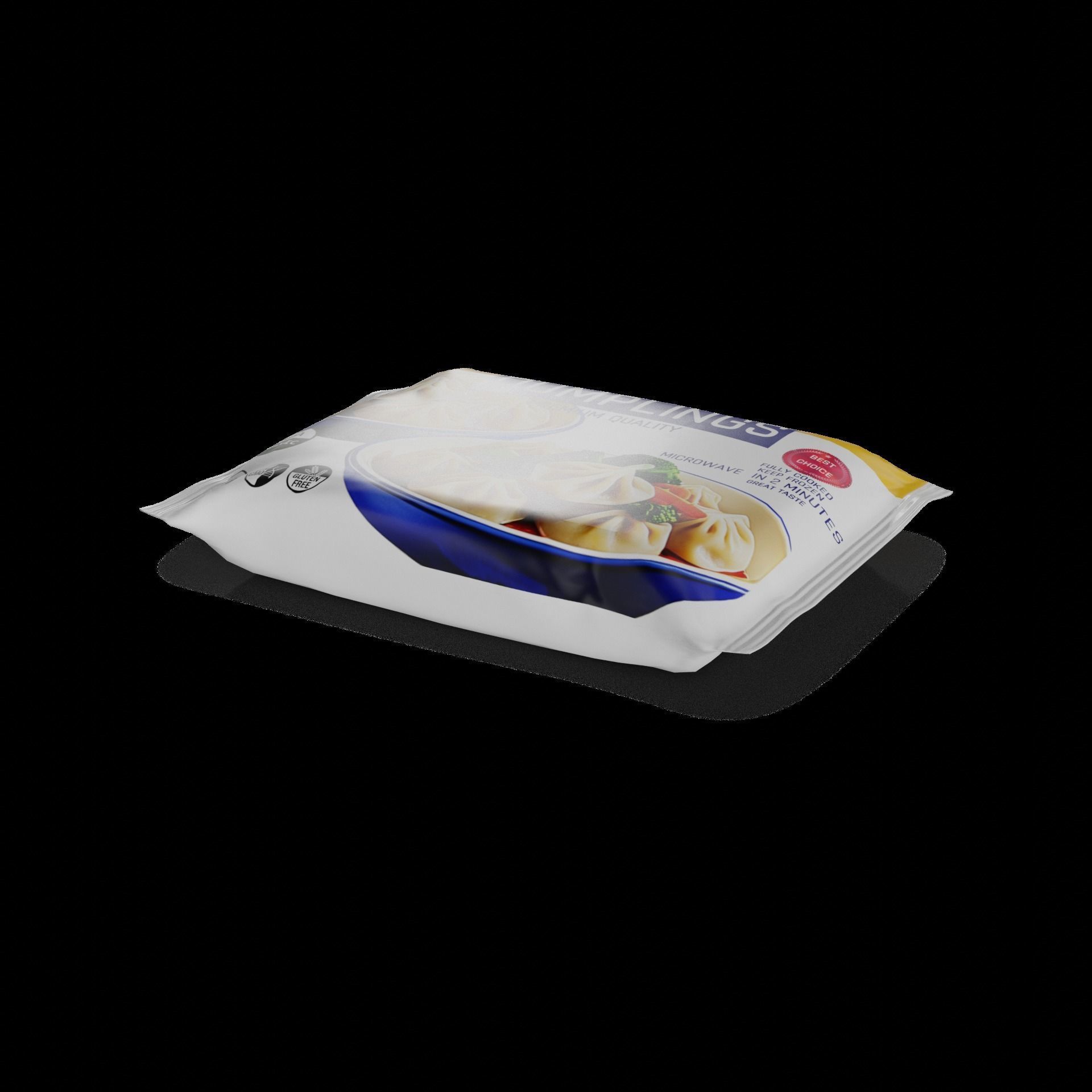 Frozen dumplings Frozen Dumplings Low-poly 3D model_1