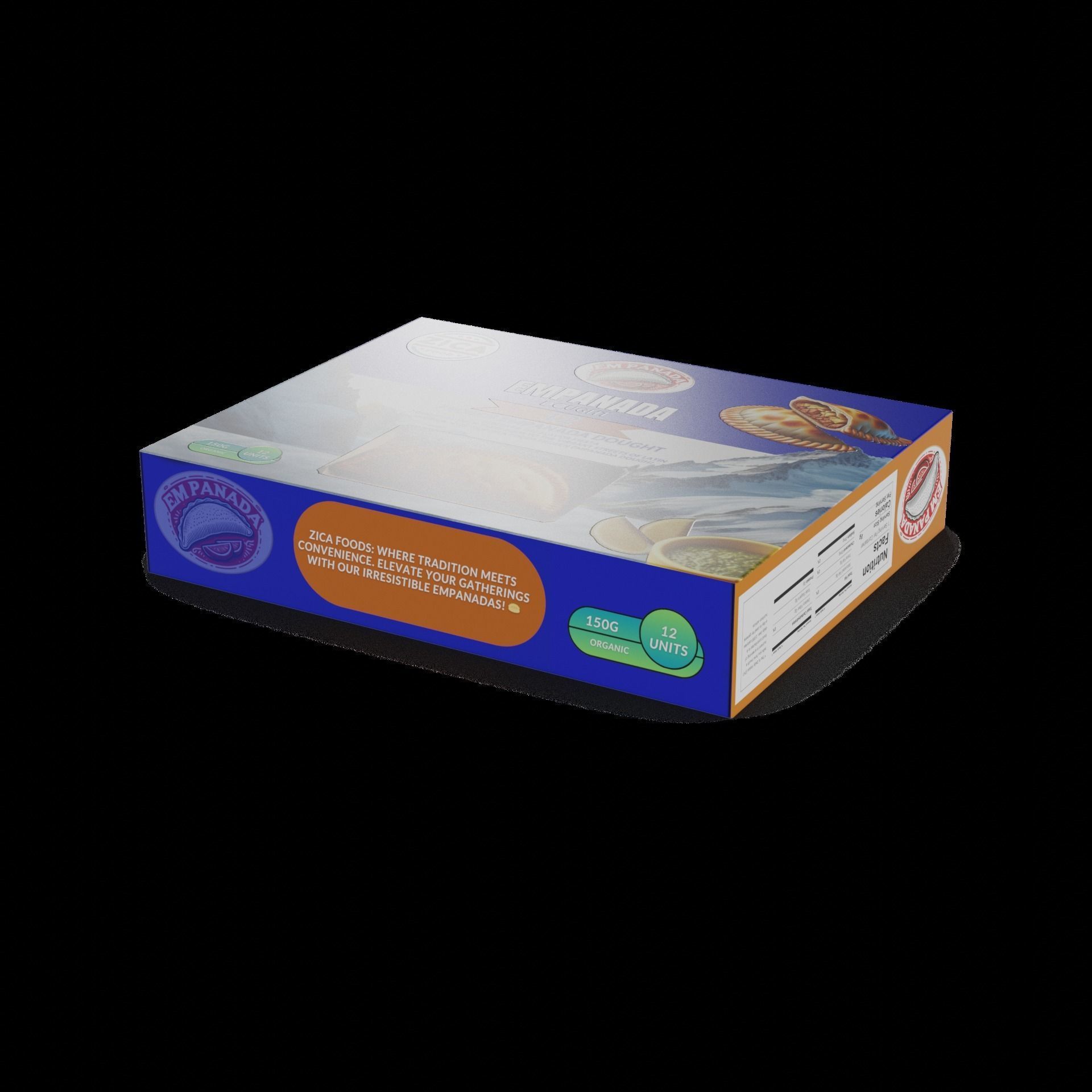 Frozen dough Frozen Empanada Dough Low-poly 3D model_1