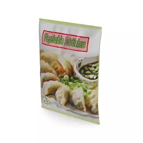 Frozen vegetarian and vegan meals Frozen Vegetable Potstickers 3D model