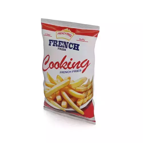 Other frozen meals Frozen French Fries Low-poly 3D model