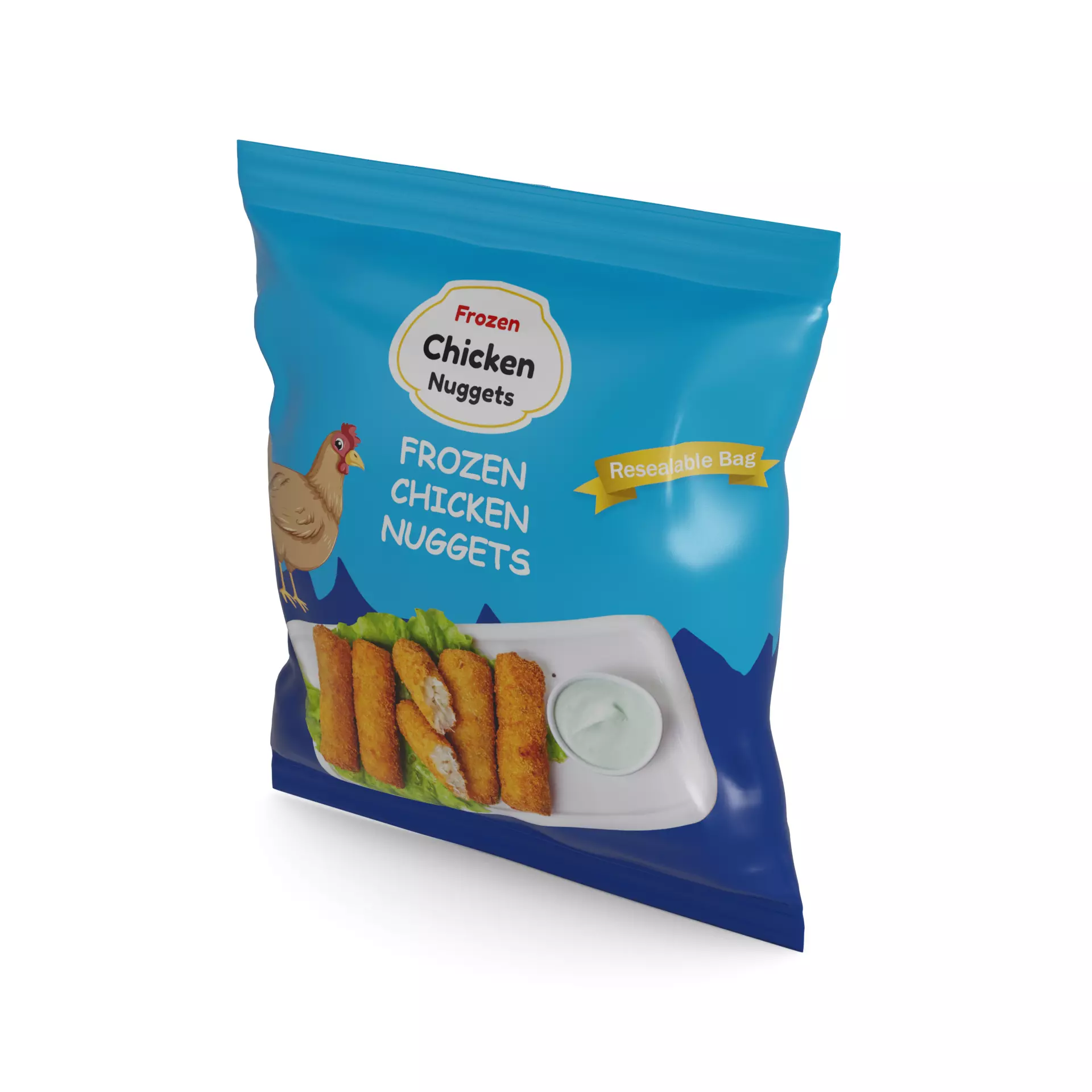 Other frozen meals Frozen Chicken Nuggets 3D model_0
