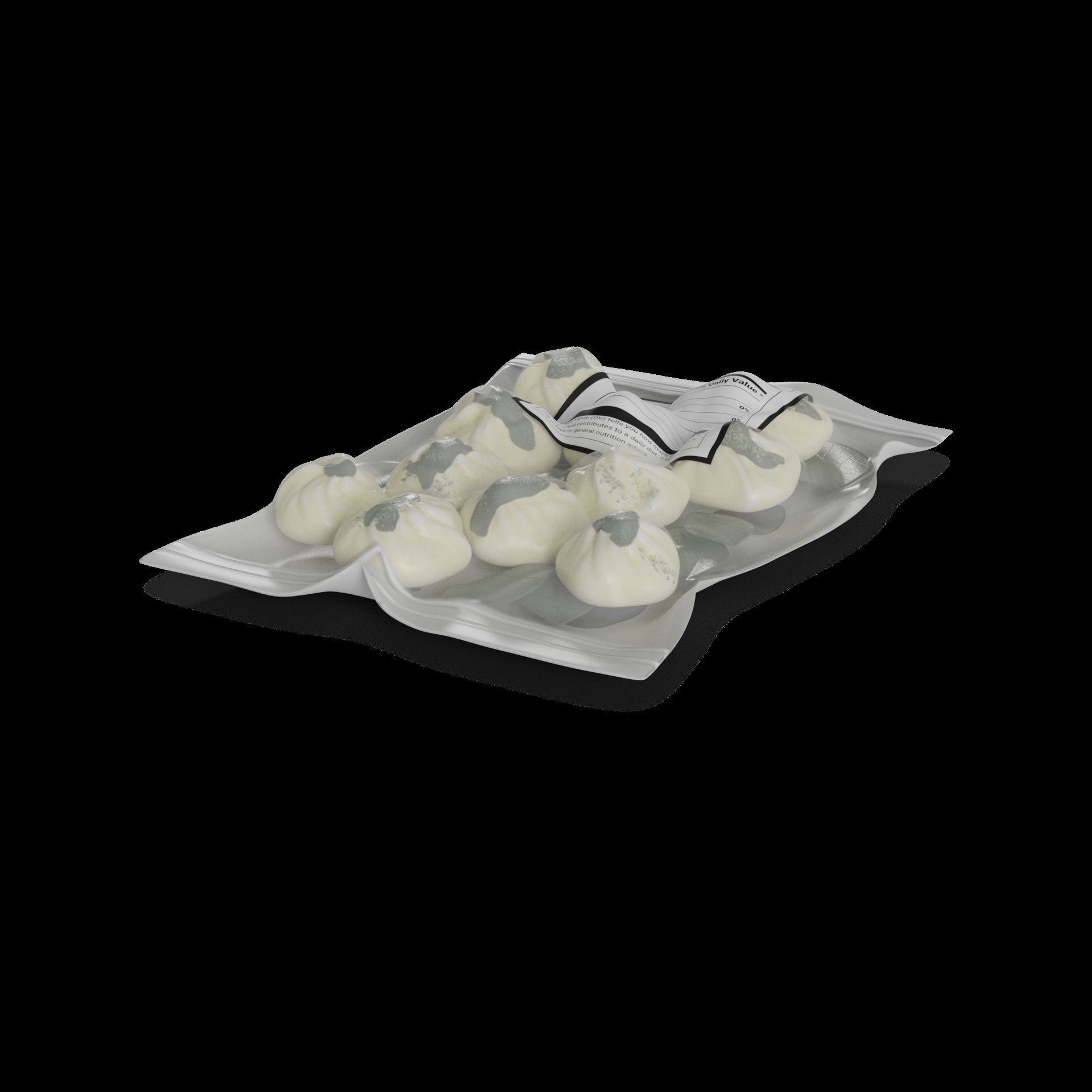 Frozen zeppelins and dumplings Frozen Spinach-Stuffed Dumplings 3D model_1