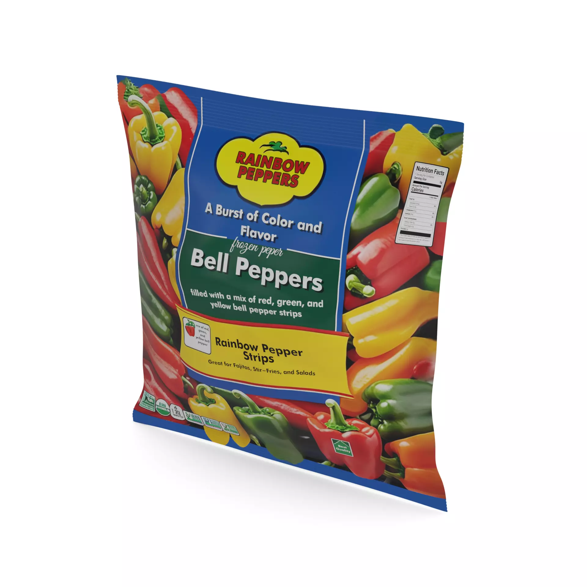 Frozen vegetables Frozen Bell Peppers 3D model