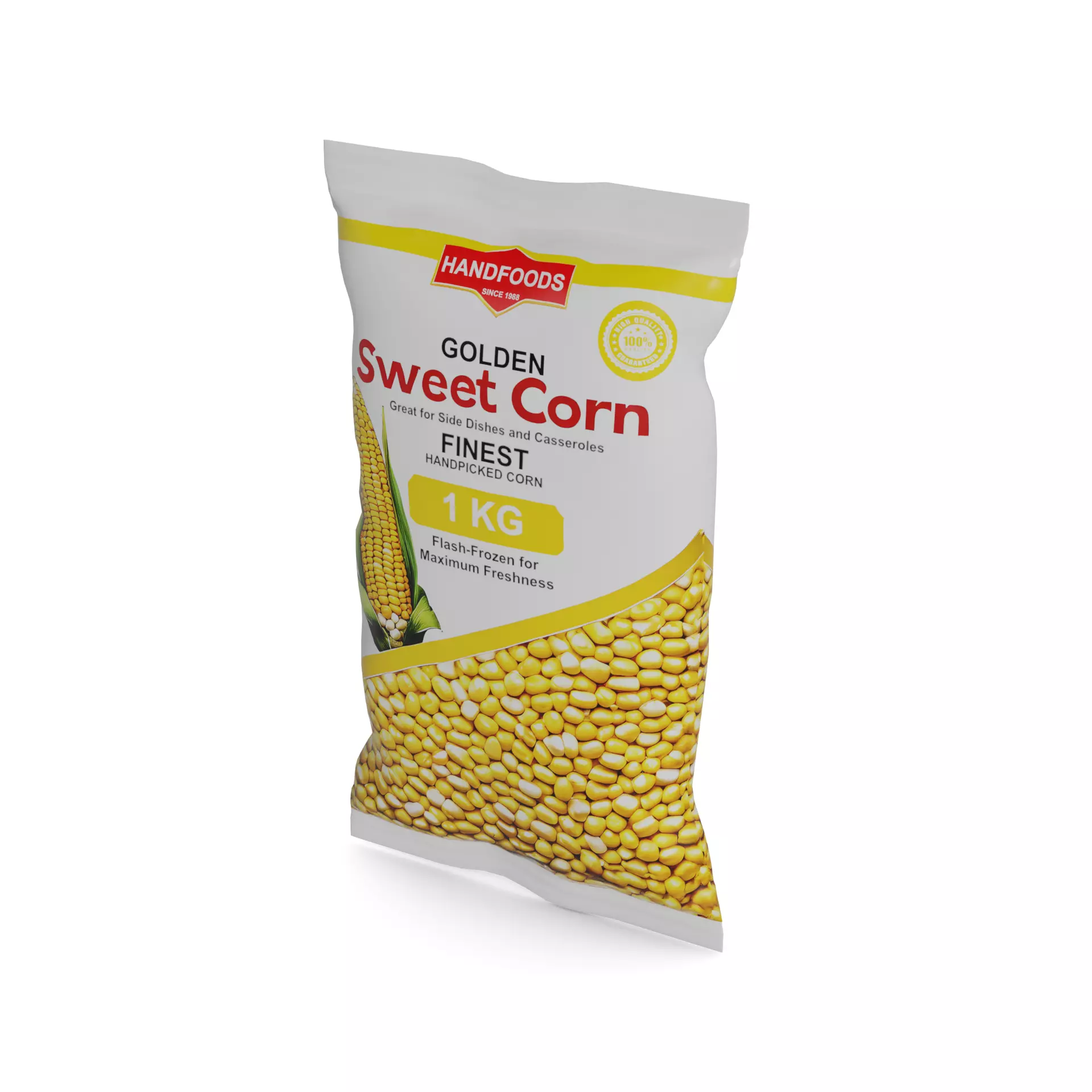 Frozen vegetables Frozen Corn Low-poly 3D model_0
