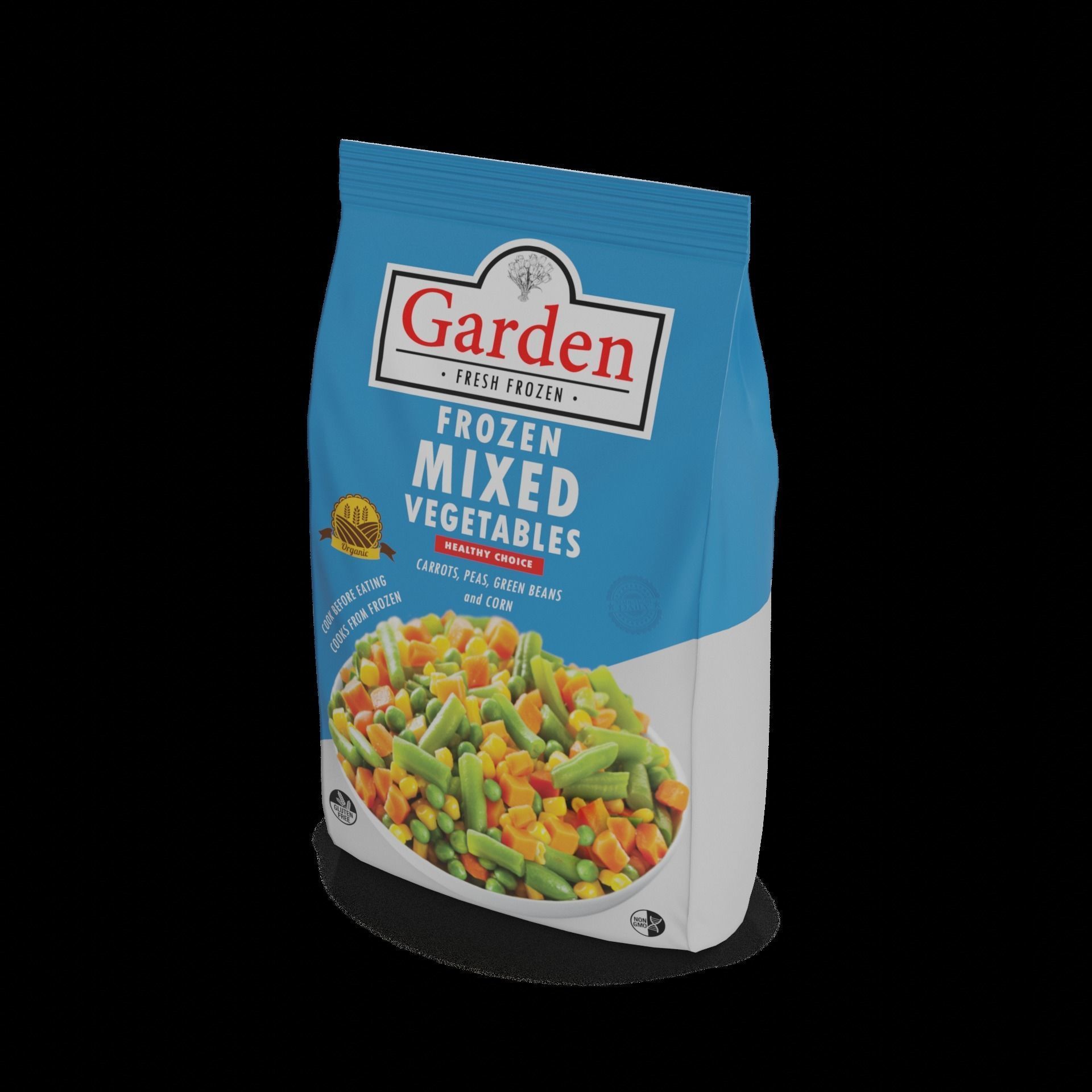Frozen vegetables Frozen Mixed Vegetables Low-poly 3D model_1