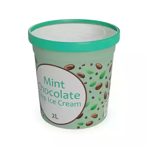 Ice cream tubs Mint Chocolate Chip Ice Cream Tub