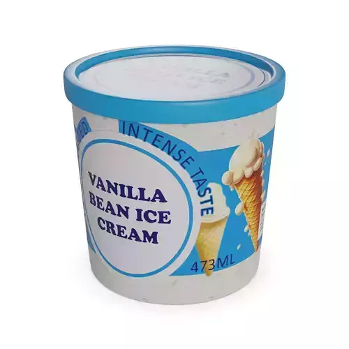 Ice cream tubs Vanilla Bean Ice Cream Tub