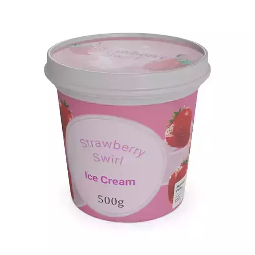 Ice cream tubs Strawberry Swirl Ice Cream Tub