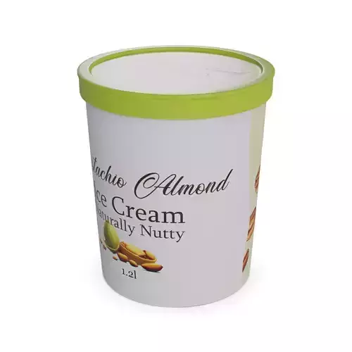 Ice cream tubs Pistachio Almond Ice Cream Tub