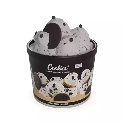 Ice cream tubs Cookies and Cream Ice Cream Tub