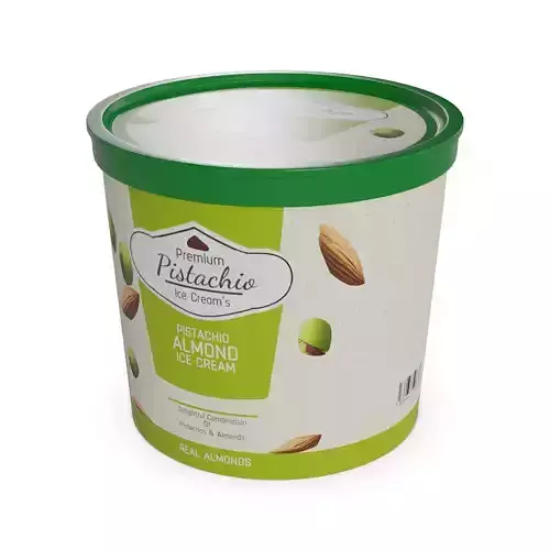 Ice cream tubs Pistachio Almond Ice Cream Tub