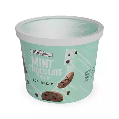 Ice cream tubs Mint Chocolate Chip Ice Cream Tub