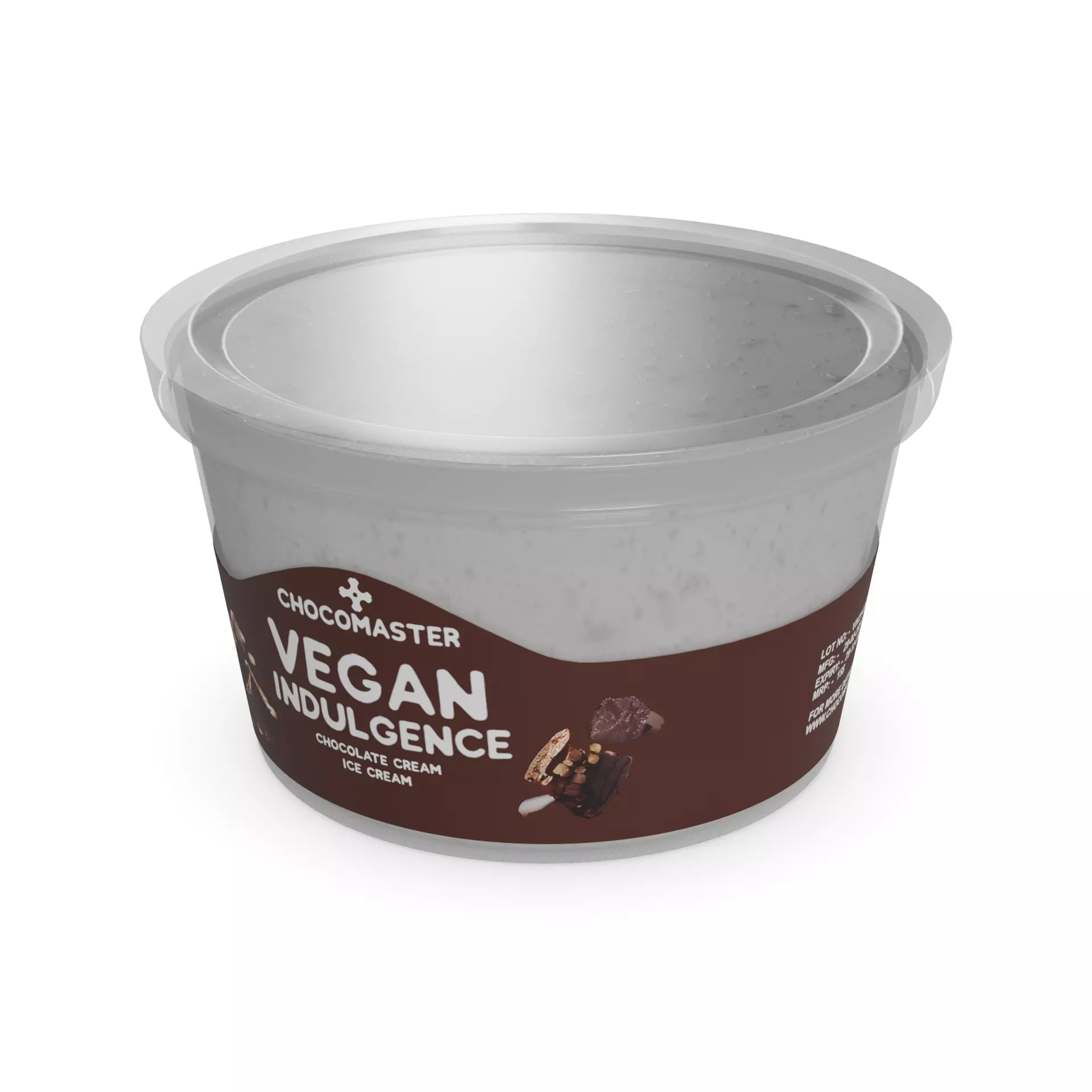 Vegan ice cream Vegan Ice Cream Cups Low-poly 3D model_0